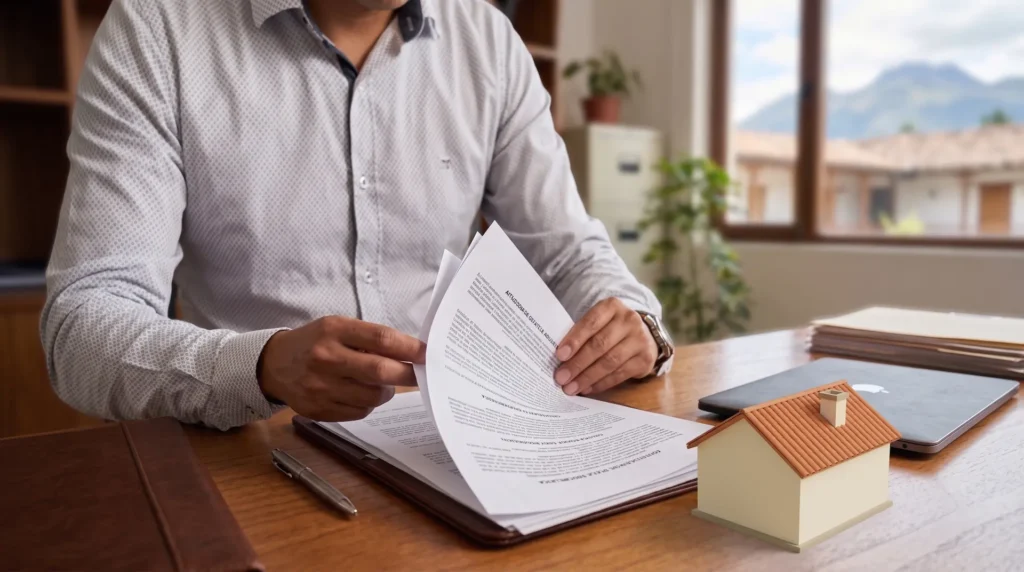 Inmobiliaria en Otavalo para revisar documentos antes de comprar una propiedad